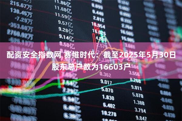 配资安全指数网 赛维时代：截至2025年5月30日股东总户数为16603户